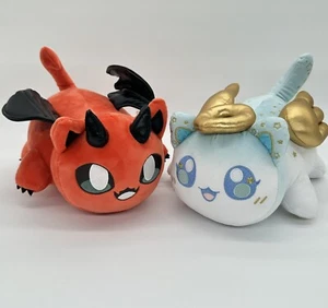 Peluche Aphmau MeeMeows 11 pulgadas ÁNGEL Y DEMONIO gato AUTÉNTICO agotado sin etiquetas usado en excelente estado - Imagen 1 de 11