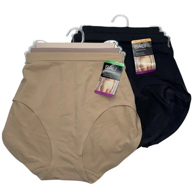 Bali Brief Panties Easylite Seamless Smooth Comfort Soft 3 Pair Underwear DFESB3 - Image 1 of 4