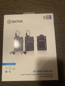 BOYA BY-WM4 Pro-K2 Dual-Channel Digital Wireless Microphone NIB - Zdjęcie 1 z 3