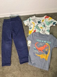 Boys' TODDLER Size 5-6 T-Shirts And Pants Carter's Baby GAP Lot 3 - Picture 1 of 4