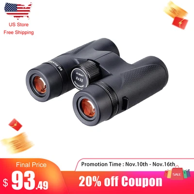 SVBONY SV202 8x32 ED Roof Prism Binoculars FMC Waterproof BAK4 Bird Whatching - Image 1 of 4