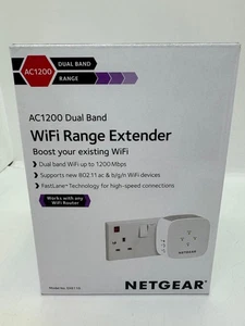 Netgear AC1200 Dual Band WiFi Range Extender Zwiększ istniejące WiFi Nowy w pudełku - Zdjęcie 1 z 4