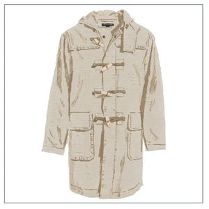 J. Peterman Cotton/Linen water resistant duffel coat barn boat coat - Picture 1 of 11