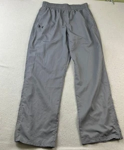 Under Armour Track Pants Mens Large Gray HeatGear Elastic Waist Straight Leg NWT - Picture 1 of 14