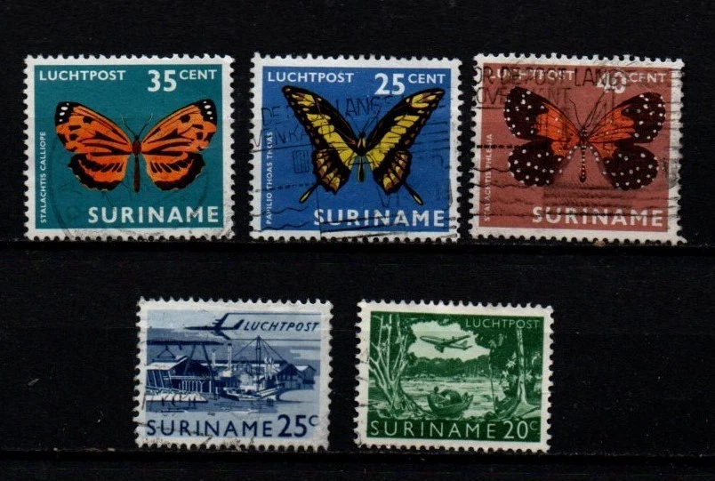 Yanstamps: Surinam conjunto de sellos usados y como nuevos #3 Foto 1 de 1