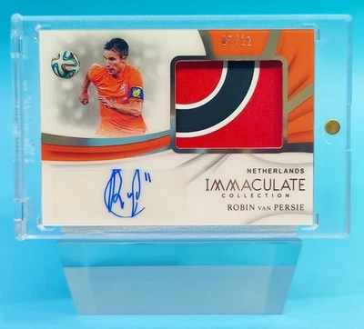2018-19 Panini Immaculate Netherlands Robin van Persie Patch Auto 7/12 SP - Image 1 of 2