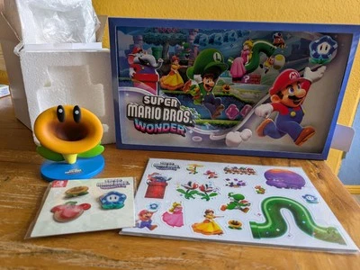 Super Mario Wonder - Diorama + Sprechende Blume + Magnete + Anstecknadeln - Bild 1 von 3