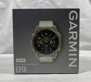 Garmin Epix Gen 2 Sapphire GPS-Uhr - 010 02582 20 - Weiß - BESCHREIBUNG LESEN - Bild 1 von 17