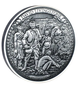 2016 Journeys of Discovery David Livingstone 2oz 999 Silver Coin #496 of 2000 - Bild 1 von 13