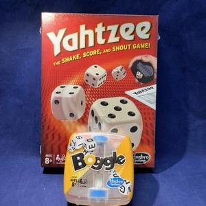 Boggle & Yahtzee Classic Hasbro Word Game & Dice Game. Both Are New In Package - Picture 1 of 6