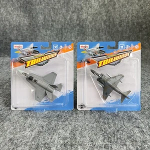 2 Stück Maisto Tailwinds Kampfjets USAF F-35 Lightning II USMC AV-8B Harrier - Bild 1 von 12