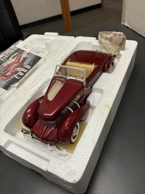 1937 Cord 812 Convertible.  1:18 scale Die cast model. Ertl Collectibles  - Image 1 of 4