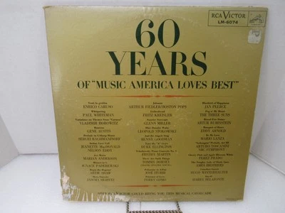 60 Years of Music America Loves Best RCA LM-6074 1959 Vinyl LP 2 Record Set Foto 1 de 4