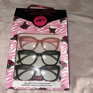 BETSEY JOHNSON 3ER PACK PREMIUM LESEBRILLE LESEBRILLE +1,50 - Bild 1 von 3