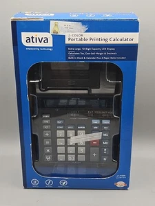 Ativa AT-P1000 Printing Calculator 2 Color Ribbon Print Display 12 Digit - Picture 1 of 5