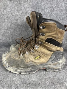 Keen Work Boots Mens Size 9.5 Brown Leather Safety Toe American Built EH - Picture 1 of 8