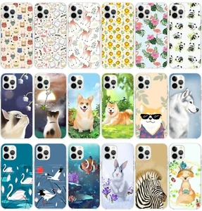 WEICHE TPU HÜLLE COVER FÜR APPLE IPHONE 16 / PLUS / PRO / MAX GEMUSTERT N4 - Bild 1 von 22