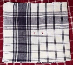 Grand mouchoir ou tour de cou de paysan, 19ème , folklore , 59 cm x 53 cm ( 9 ) - Picture 1 of 4