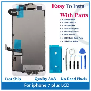 iPhone 7 Plus 5,5 Zoll Vollbild Ersatz LCD Frontkamera Lautsprecher Home Taste - Bild 1 von 16
