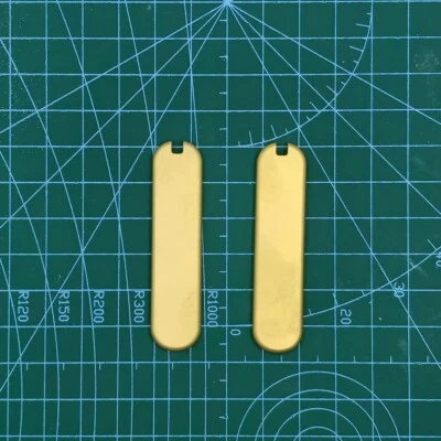 1 par con básculas de mango de latón recortadas para navaja suiza Victorinox de 58 mm Foto 1 de 4