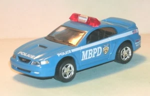 1/64 Scale 1999 Ford Mustang SN95 MBPD Police Car (soft rubber tires) Matchbox - Picture 1 of 8