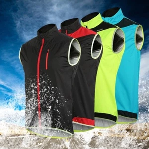Windproof Waterproof MTB Cycling Vest Bike Bicycle Breathable Reflective Vest - Picture 1 of 11