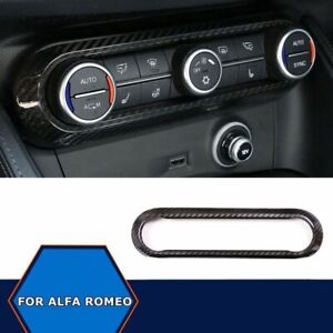 Real Carbon Fiber Center Control Volume Frame Cover For Alfa Romeo Giulia 17-19