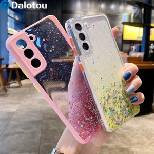 Gradient Gel Bling Glitter Case For Samsung S23 S22 S21 FE S20 A52 Soft Cover - Picture 1 of 14