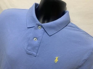 Polo By Ralph Lauren Polo Shirt Boy's XL 18/20 Blue Collar 1/4 Button Pullover - Picture 1 of 3