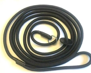 3 Meter lange Hunde Slip Blei 6 mm stark weich Handarbeit in UK - Bild 1 von 6
