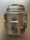 Canon EF 50mm f/1.8 II Prime Lens W/Tiffen 52mm UV Filter - EXCELLENT CONDITION