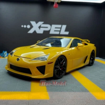 WELL 1:18 Lexus LFA Alloy Diecast Model Car Toys Hobby Collection Gifts Yellow - Image 1 of 4