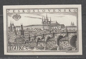 CZECHOSLOVAKIA 1955 **MNH SC#719e 1,60K st. Intl. Philat. Exhibition, Prague IMP - Imagen 1 de 1