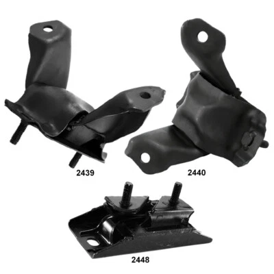 Juego de 3 piezas de soportes de motor y montaje de transmisión para Ford E-150 Econoline 5,0 L, 5,8 L Foto 1 de 4