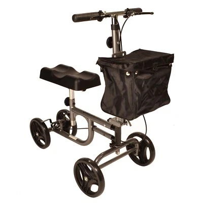 Knee walker with brakes and height adjustable handle and knee pad - Image 1 of 4