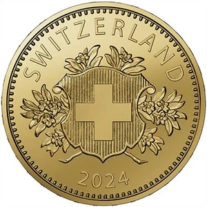 Schweiz Goldmünze 25 Franken 2024 PP mit Zertifikat und Box - Picture 1 of 3