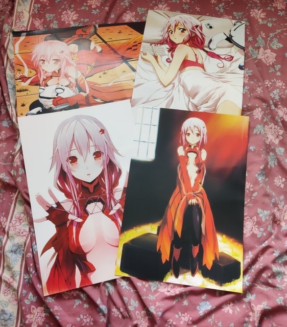 Guilty Crown Inori Yuzuriha anime poster 29.7 cm x 42 cm