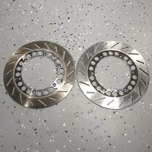STRAIGHT! L&R Front Brake Rotors 86-90 YX600 Radian 600 YX600S Disc - Picture 1 of 10
