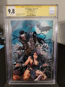 DARK NIGHTS METAL #6 5/18 CGC SS 9.8 UNKNOWN COMICS EXCLUSIVE VIRGIN KIRKHAM - Picture 1 of 4