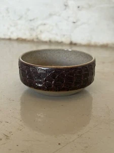 Vintage Purbeck Pottery Bowl – 26.5cm – Textured Brown Stoneware – clay - Picture 1 of 10