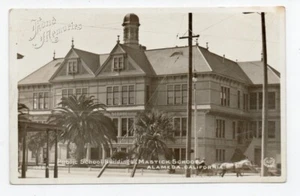 1910 RPPC Postal de la Escuela de Mastín Alameda CA - Imagen 1 de 2