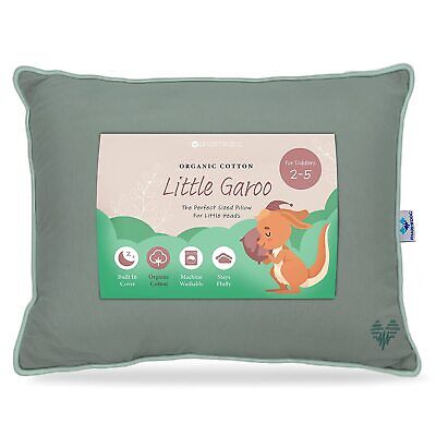 Little Garoo Toddler Pillow By PharMeDoc, Organic Cotton Cover, 14 X 19 Inches • 22.54€