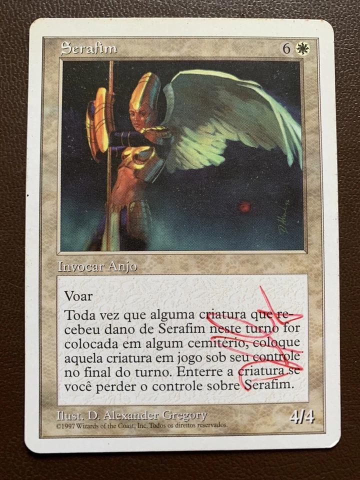 Seraph [5th Edition] MTG :: Signed By The Illustrator - Alexander Gregory - Image 1 of 1