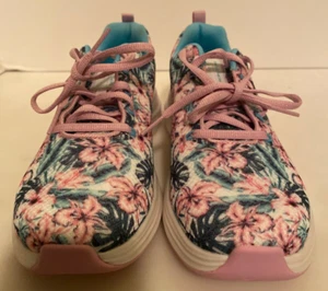 Skechers Womens Vapor Foam Floral Sneakers Spring Bouquet White Multi - Picture 1 of 7