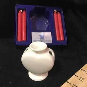 Royal Copenhagen Hans Henrik Hansen Fajance Heart Porcelain Candle Holder w/ Box - Picture 1 of 15