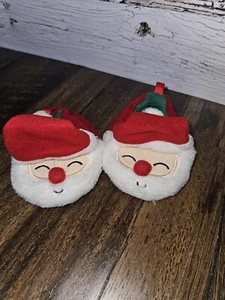 Baby Size 2 Santa Slippers - Picture 1 of 4