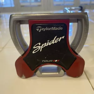 TaylorMade Spider Tour Putter Red/Silver Double Bend RH 32” Steel Shaft New Grip - Picture 1 of 10