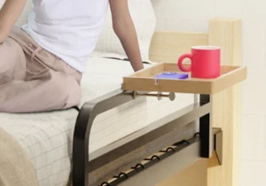 BedShelfie, The Original Bedside Shelf for Bed and Bunk Bed Shelf - Bamboo - Picture 1 of 5