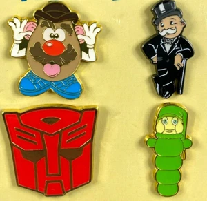 Funko Retro Set di spille smaltate Glo Worm, Transformers, Mr. Monopoly, Mr. Testa di patata - Foto 1 di 12