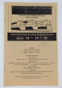 California Railroad Festival Program 1993 June 18 19 20 Museum Old Sacramento - Picture 1 of 2